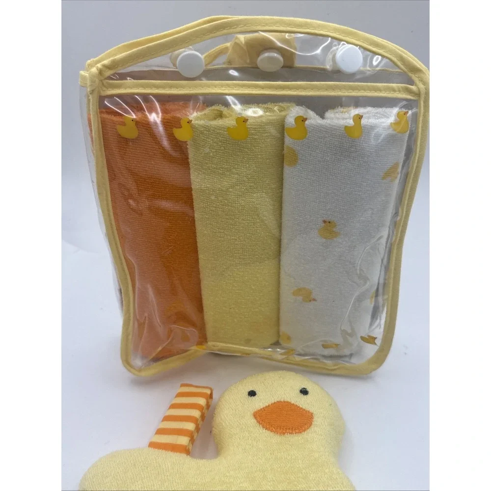 Vintage Carters Baby Bath Set Toy Squishy Terrycloth And Three Washcloths 2001‎